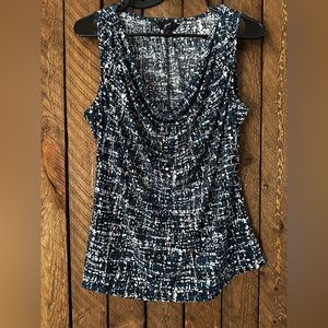 GNW Women's Tank Top - Black and White Abstract